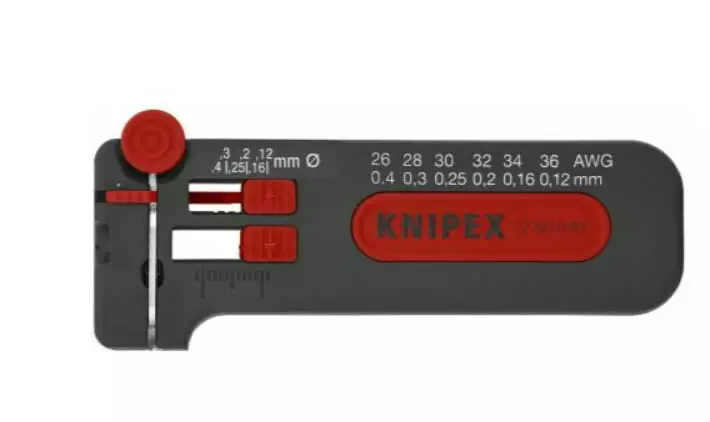 Mini stripping tool 0,12-0,4mm, knipex - Kuorintapihdit - 503-1280040SBKNI - 1