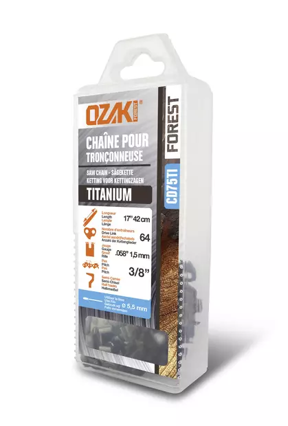 Ozaki forest titan teräketju 3/8'' pk 1.5 mm - 64kl - pro - Tarvikevaraosat - CD75TI - 1