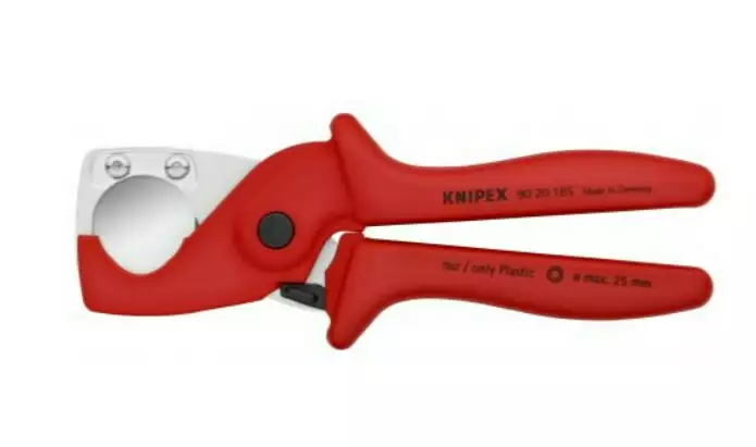 Pipe cutter for plastic conduit pipes and hoses, knipex - Muoviputkileikkurit - 503-9020185KNI - 1
