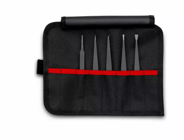 Plastic tweezers set esd 5 pieces, knipex - Pinsetit ja atulat - 503-920005ESDKNI - 1