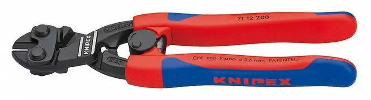 Poldikäärid cobolt 200mm kuni d6mm lukustiga, knipex - Voimapihdit ja pulttisakset - 503-7112200KNI - 1