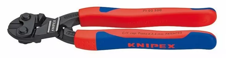 Pulttipihdit cobolt 200 mm enint. d6 mm comfort kahvat, knipex - Voimapihdit ja pulttisakset - 503-7102200KNI - 1