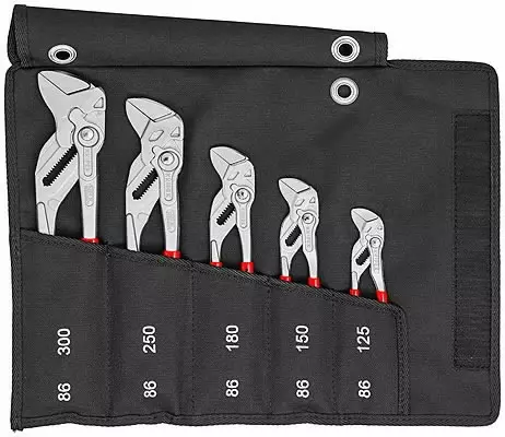 Set of pliers wrenches 5-piece, knipex - Pihtijakoavaimet - 503-001955S4KNI - 1