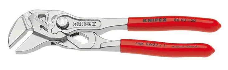 Siirtoleukapihdit 150mm, hex 27mm, knipex - Pihtijakoavaimet - 503-8603150KNI - 1
