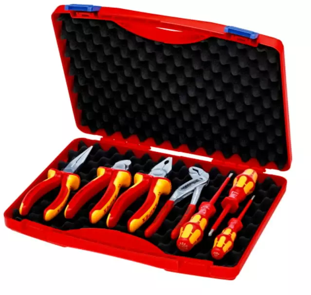 Tool box vde 7pcs, knipex - VDE-jännitesuojatut työkalut - 503-002115KNI - 1