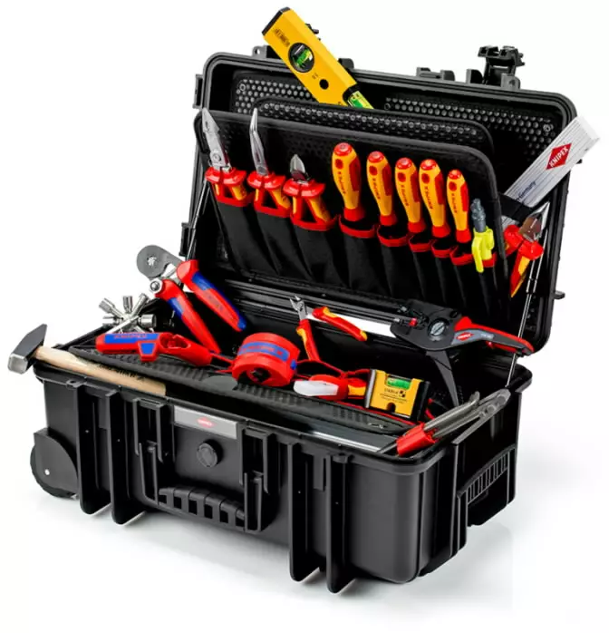 Tool case "robust26" electric 23 parts, knipex - Työkalupakit, -salkut ja -reput - 503-002133EKNI - 1