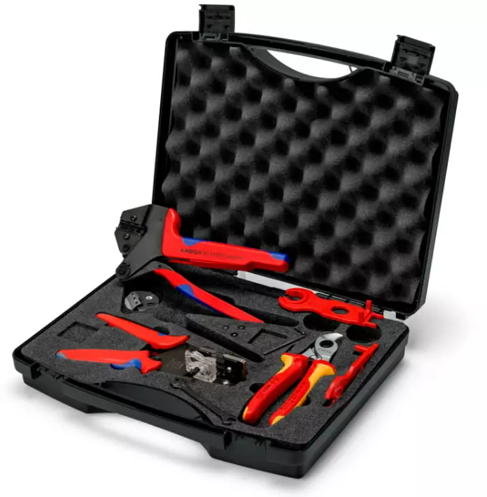 Tool set for mc4 contacts, 4/6/10 mm², knipex - VDE-jännitesuojatut työkalut - 503-979104V02KNI - 1