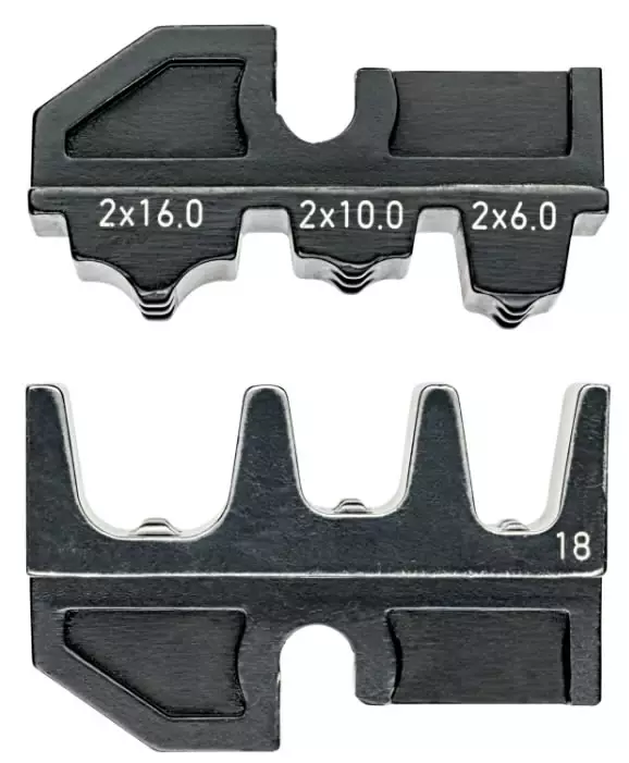 Twin end sleeves 2x6/10/16mm2 awg 10/7/5, knipex - Johtoliitinpihdit ja puristinpihdit - 503-974918KNI - 1