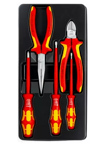 Vde set 5pcs, knipex - VDE-jännitesuojatut työkalut - 503-002013KNI - 1