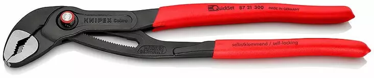 Vesipumppupihdit cobra quickset 300mm d70mm, knipex - Siirtoleukapihdit - 503-8721300KNI - 1