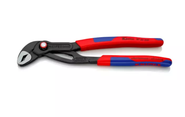 Water pump pliers 250mm k46mm cobra quickset, knipex - Siirtoleukapihdit - 503-8722250KNI - 1