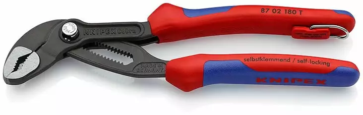 Water pump pliers cobra 180mm up to d42mm multi grips - t, knipex - Siirtoleukapihdit - 503-8702180TKNI - 1
