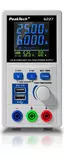 Digital power supply, 0 - 60 v/0 - 6 a 2 xusb, peaktech - Jännitekynät ja -koettimet - 503-P6227PEAK - 1
