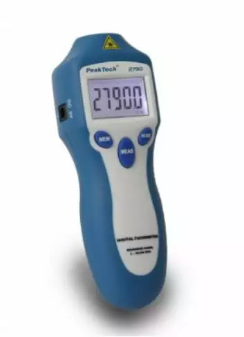 Digital-tachometer, peaktech - Kierros- ja nopeusmitttarit - 503-P2790PEAK - 1