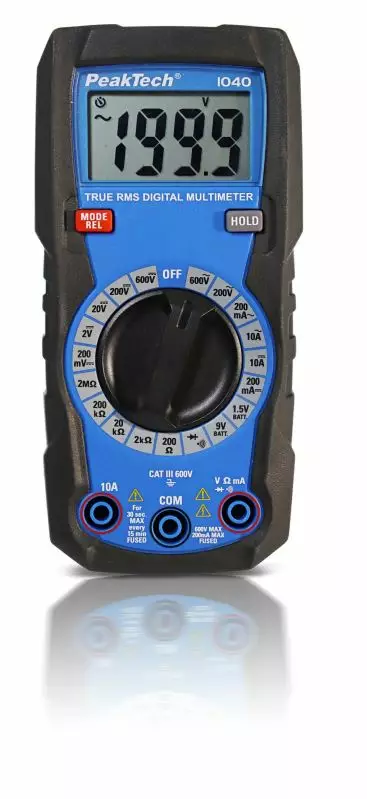 Truerms digital multimeter 2000 counts, peaktech - Yleismittarit - 503-PT1040PEAK - 1