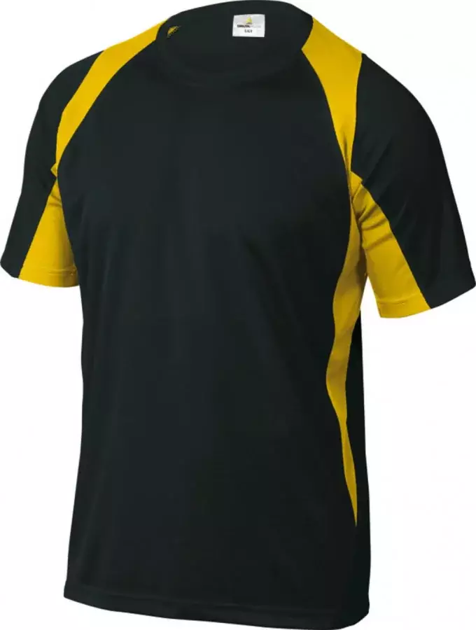 T-Shirt BALI, polyester, black/yellow L, Delta Plus - T-paidat ja pikeepaidat - 503-BALINJGTDEL - 1
