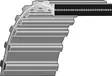 Mitsuboshi belt std 1600-ds8m-20 - Tarvikevaraosat - RPDS8M160020M - 1
