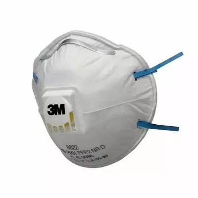 3M 8822 FFP2 hengityssuojain venttiilillä 10 kpl - Kertakäyttöiset hengityssuojaimet - 503-T88223M - 1