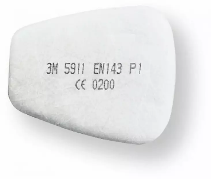 3M 5911 hiukkassuodatin P1 - Uudelleenkäytettävät hengityssuojaimet - 503-T59113M - 1