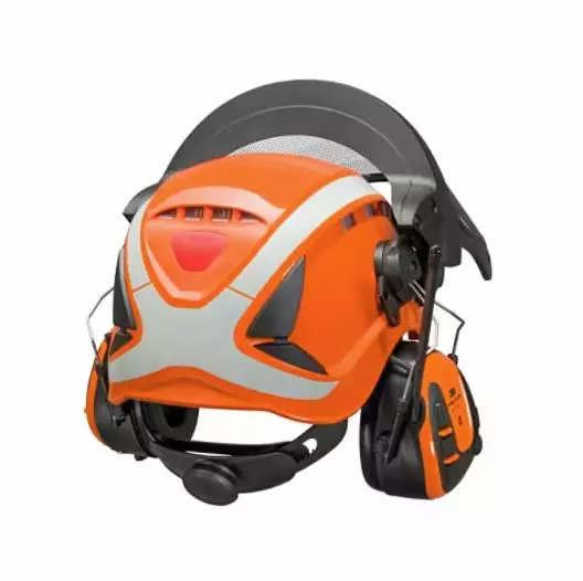 Forestry set with helmet, earmuffs and visor x5507vx4fh15j-ce, 3m - Suojakypärät ja -päähineet - 503-71003303303M - 1