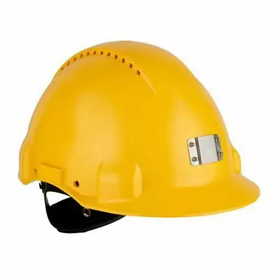 Hard hat, uvicator, ratchet, ventil. plastic sweatb., yellow g3000nuv-10-gb, 3m - Suojakypärät ja -päähineet - 503-PG3010GU3M - 1
