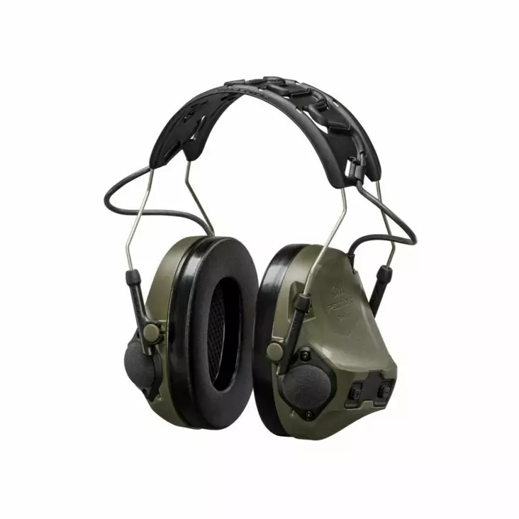 Headset comtac viii, microphone, green mt14h418a-02gn, 3m - Radio ja bt-kuulosuojaimet - 503-71003225933M - 1