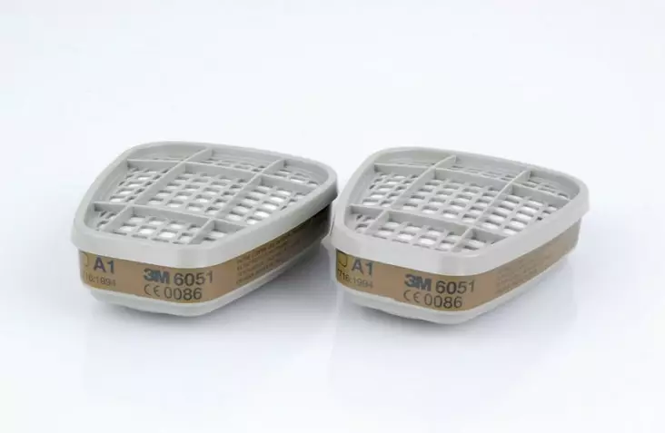 3M 6051 kaasusuodatin A1 - Uudelleenkäytettävät hengityssuojaimet - 503-T60513M - 1