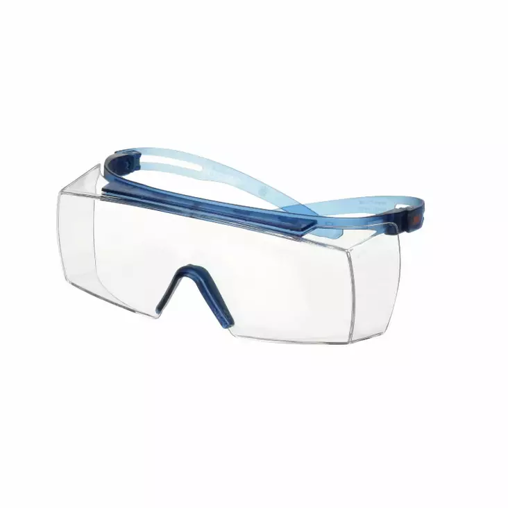 Overspectacles, blue temple, anti-scratch+ (k), clear lens sf3701asp-blu-e, 3m - Suojalasit - 503-SF3701AS3M - 1