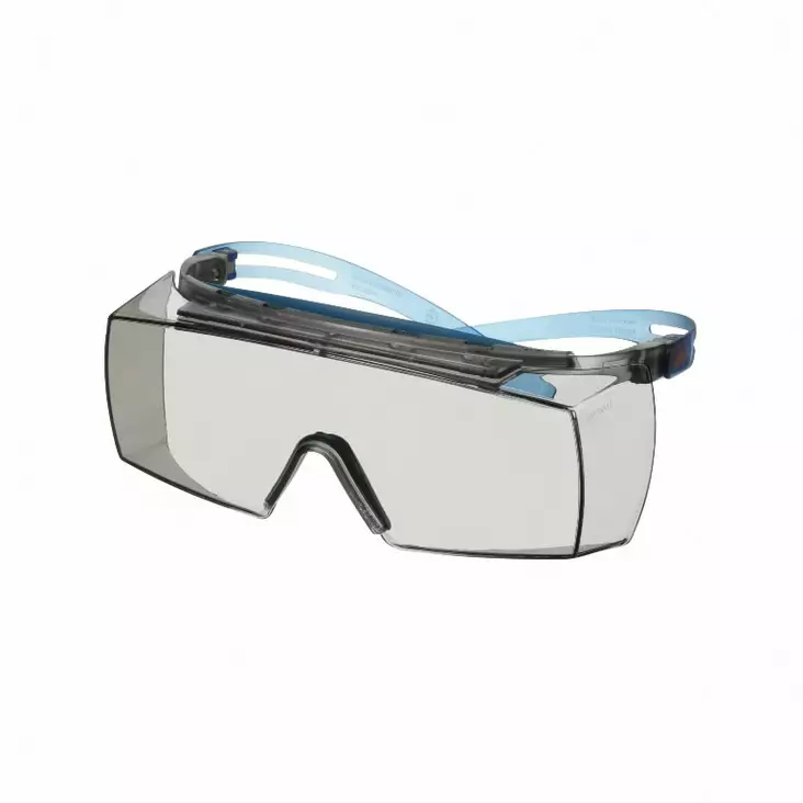 Overspectacles, blue temple, scotchgard anti-fog, i/o grey sf3707xsgaf-bl, 3m - Suojalasit - 503-SF3707XS3M - 1