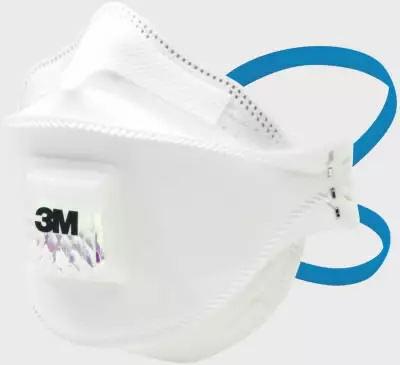 Uus aura ffp2s tolmumask klapiga aura g3 uu008933937 ffp2, 3m - Kertakäyttöiset hengityssuojaimet - 503-T9322-G33M - 1