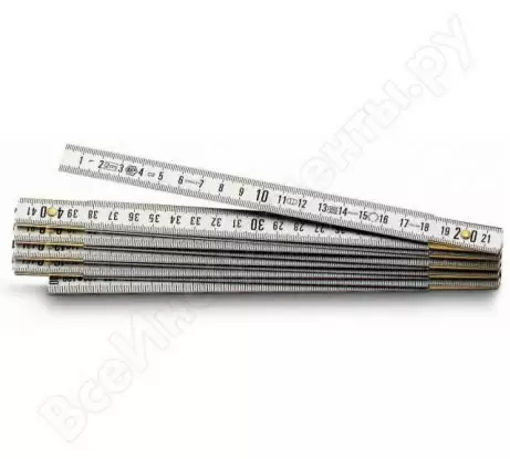 1m al. folding rule(brass)carded, stanley - Etäisyysmittarit - 503-0-35-304STAN - 1