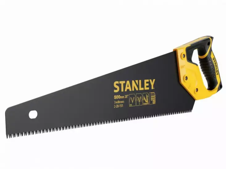 Käsisaha jetcut appliflon-katteella 500 mm 7tpi, stanley - Käsisahat - 503-2-20-151STAN - 1