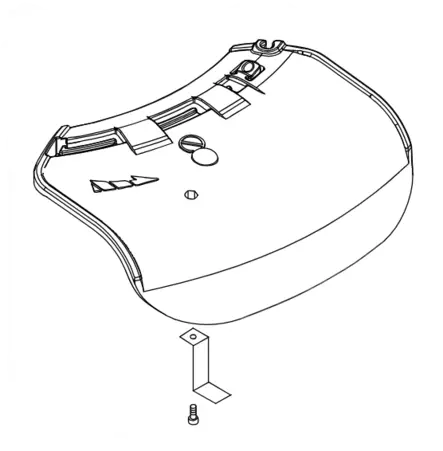 Shield,blade(w/knife) srm-222es, echo - Tarvikevaraosat-503 - 503-P021002626ECHO - 2