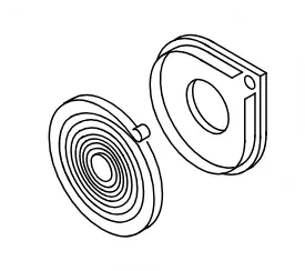 Spring kit, rewind cs-420es cs-420es/370es, echo - Tarvikevaraosat-503 - 503-P022010440ECHO - 1