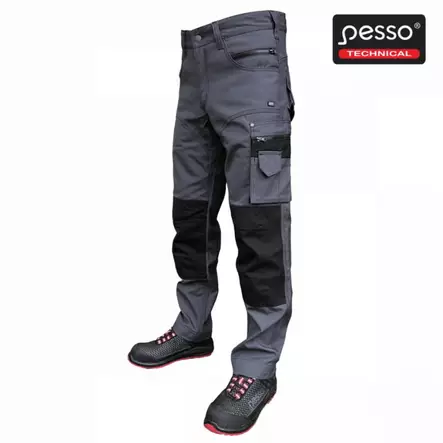 Työhousut kdcp, tummanharmaa/musta c44, pesso - Työhousut - 503-KDCP-44PESSO - 1