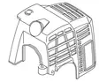 Cover c226s, echo - Tarvikevaraosat-503 - 503-A160002340ECHO - 1