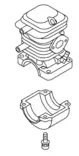 Crankcase set cs-420es, echo - Moottorisahan sylinterit ja männät - 503-P021017360ECHO - 1