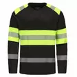 Hi-vis t-shirt hvm cotton long sleeves, black/yellow l, pesso - Hi-Vis T-paidat ja puserot - 503-HVMIL-JLPESSO - 1