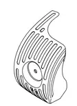 Lid, cleaner SRM-265, HCA-265ES, RAS-265ES, Echo - Tarvikevaraosat-503 - 503-A232000330ECHO - 1