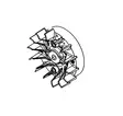 Rotor 490, echo - Tarvikevaraosat-503 - 503-A409000930ECHO - 1