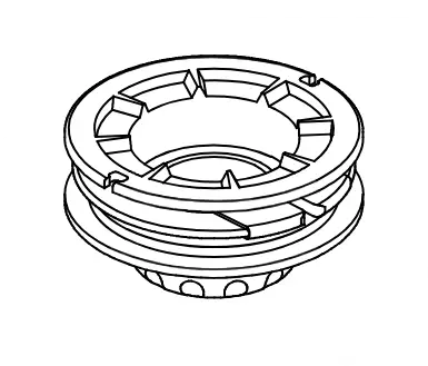 Bobbin srm-265/300es/220es/250/235es, echo - Tarvikevaraosat-503 - 503-P022001260ECHO - 1