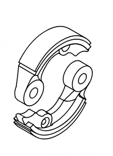 Clutch shoe set srm-3611t/350es/3610t, echo - Tarvikevaraosat-503 - 503-P021046970ECHO - 1