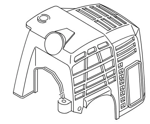 Cover c226s, echo - Tarvikevaraosat-503 - 503-A160002340ECHO - 1