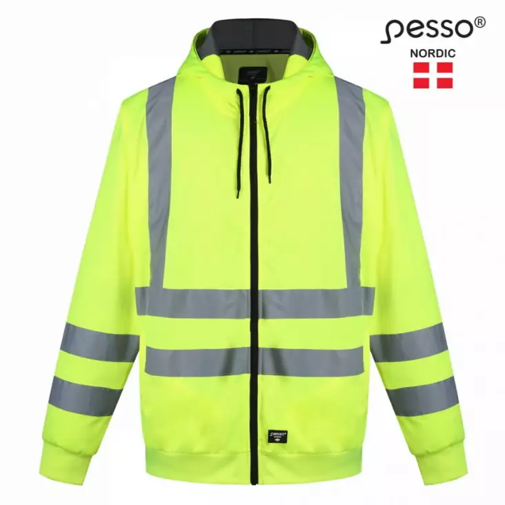 Huomiocollegepaita fl03 cl2, keltainen l, pesso - Hi-Vis Fleecetakit, puserot ja hupparit - 503-FL03G-LPESSO - 1