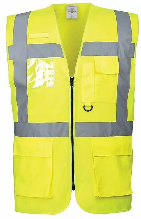 Huomiovärinen työliivi vetoketjulla lsgp cl2, keltainen m, pesso - Hi-Vis työliivit - 503-LSGP-MPESSO - 1