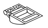 Knob,cleaner lid, echo - Tarvikevaraosat-503 - 503-A235000140ECHO - 1