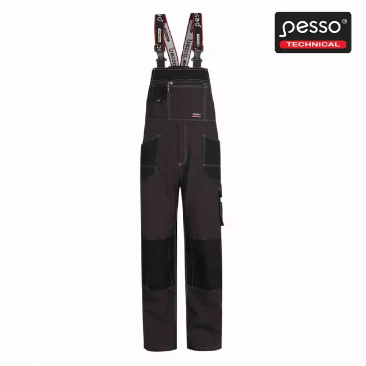 Olkainhousut dprd, tummanruskea/musta c44-46/176, pesso - Työhaalarit - 503-DPRD76C46PESSO - 1