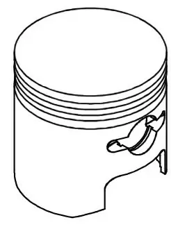 Piston, echo - Tarvikevaraosat-503 - 503-A100000700ECHO - 1
