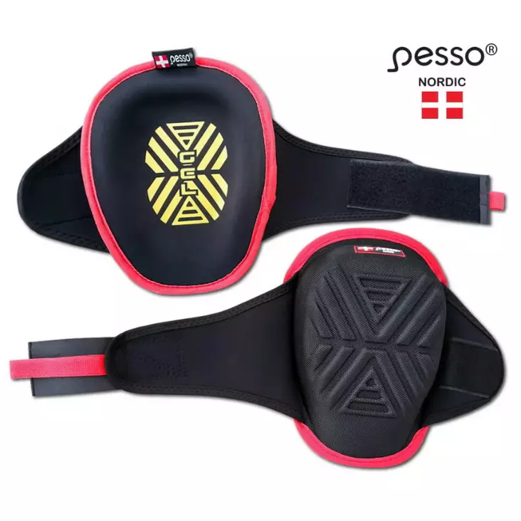 Polvisuojat kp10 , geeli + muistivaahto, ulkoinen, musta std, pesso - Polvisuojat - 503-KP10PESSO - 1