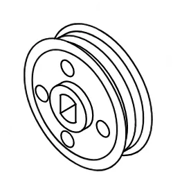 Pulley csg-680, echo - Tarvikevaraosat-503 - 503-V176000031ECHO - 1